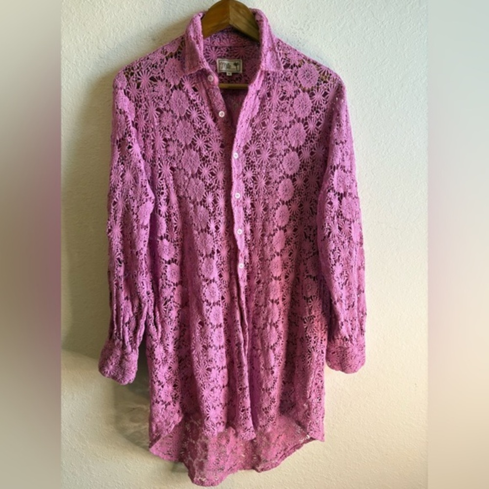 Millie Lace Long Sleeve Tunic Blouse